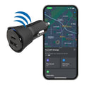 Scosche FoundIT Charge 32W Dual-Port Car Charger & Item Locator