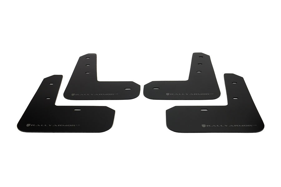 Rally Armor UR Mudflaps Black Urethane Silver Logo - 2013-2021 Scion FR-S / Subaru BRZ / Toyota 86
