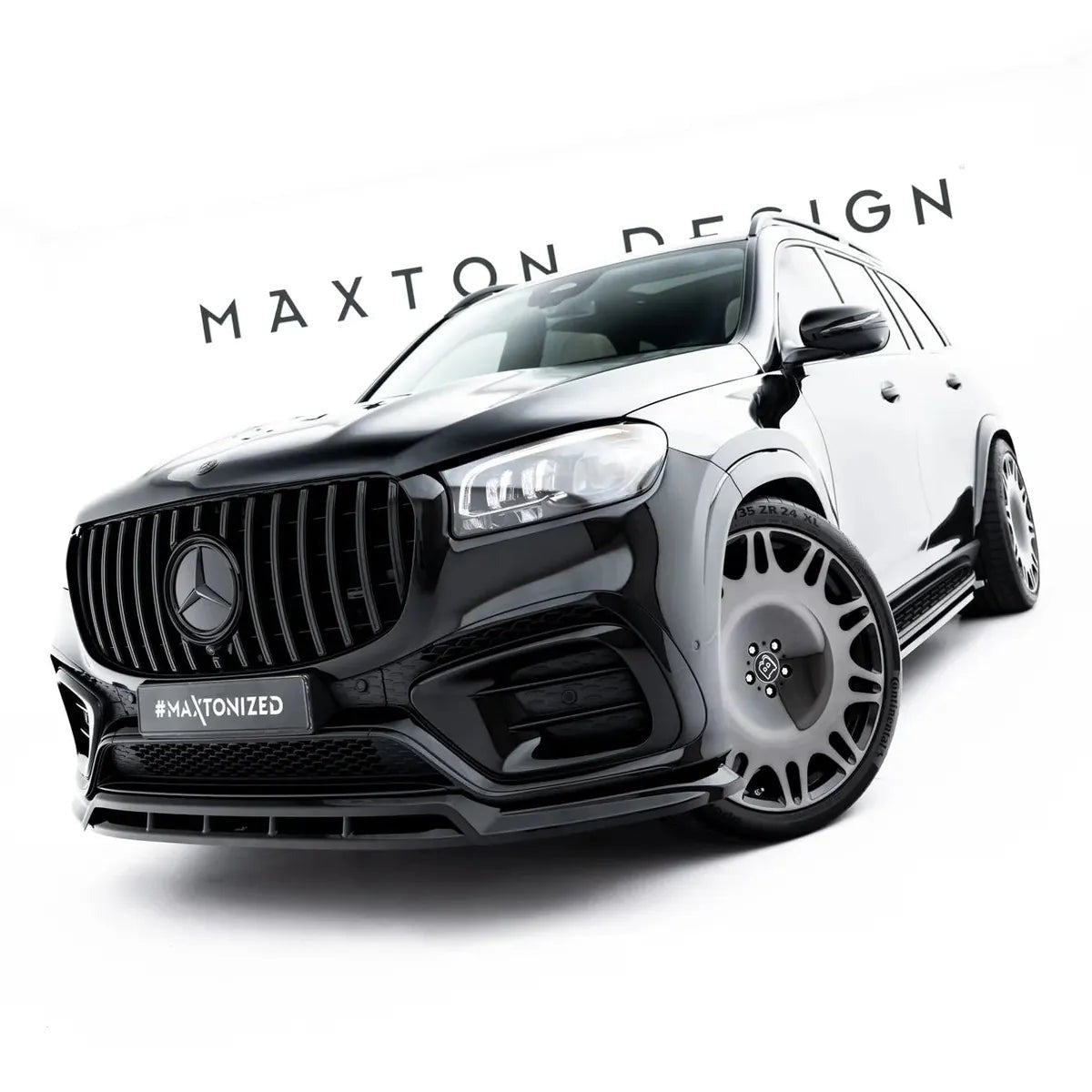 Maxton Design Front Spitter for Mercedes-Bens GLS AMG Line X167 Facelift