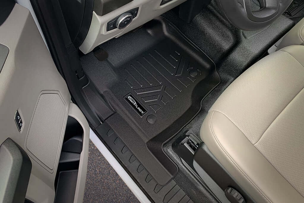 SMARTLINER Floor Liners for 2017-2026 Ford F-250|F-350 SuperCab (1st Row Bench) | Vinyl | No OTH