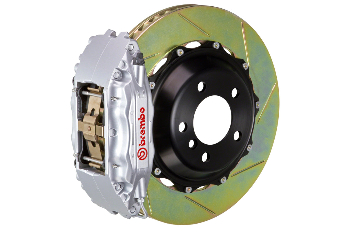 Brembo GT Systems 4 Piston Front Big Brake Kit Silver Slotted Rotors - 2013-2021 Scion FR-S / Subaru BRZ / Toyota 86