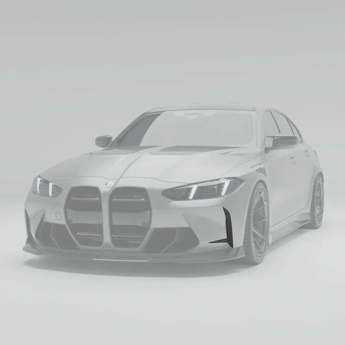 Revozport Carbon Fiber Front Bumper Canards - BMW / G80 / G81 / G82 / G83 / M3 / M4