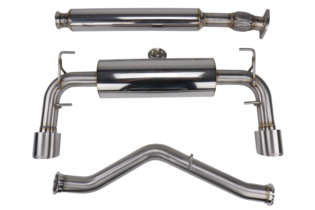 PERRIN 2.5 inch Cat-Back Exhaust - 2013-2016 Scion FR-S / 2013-2024 Subaru BRZ / 2017-2020 Toyota 86 / 2022-2024 GR86