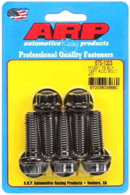 ARP M12 x 1.75 x 35 12pt Black Oxide Bolts (Set of 5)