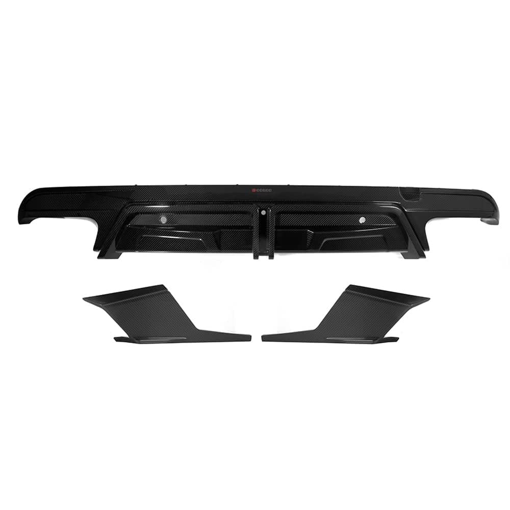 X5M F95/F95 LCI SQ Style Dry Carbon Fiber Diffuser With or Without Brake Light