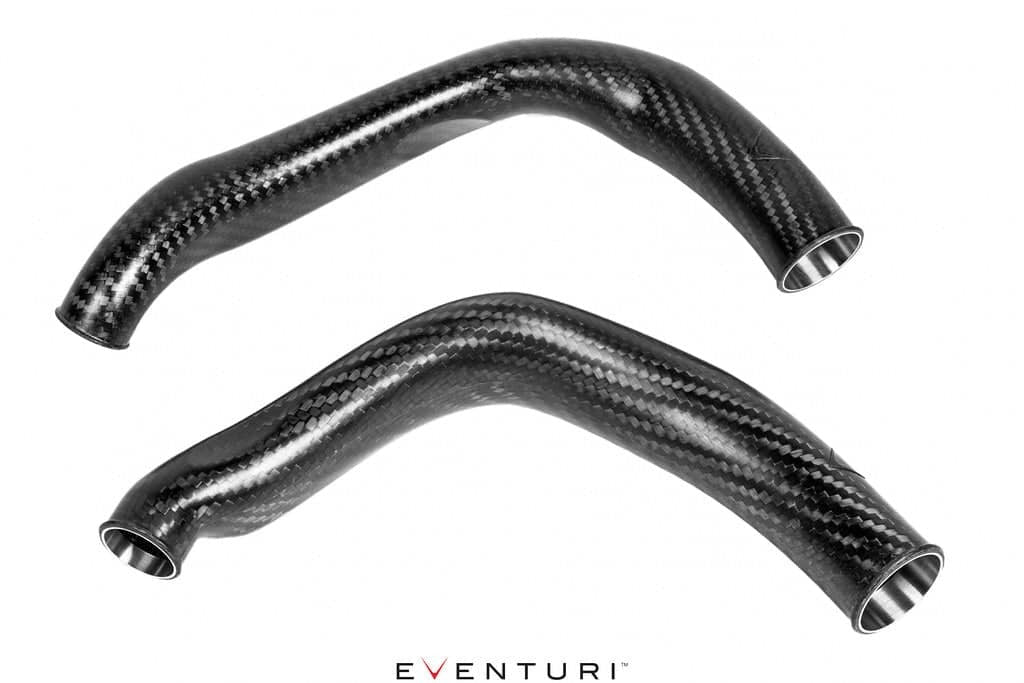 Eventuri BMW F8X M2C M3 M4 S55 Black Carbon Charge Pipe Set - Matte