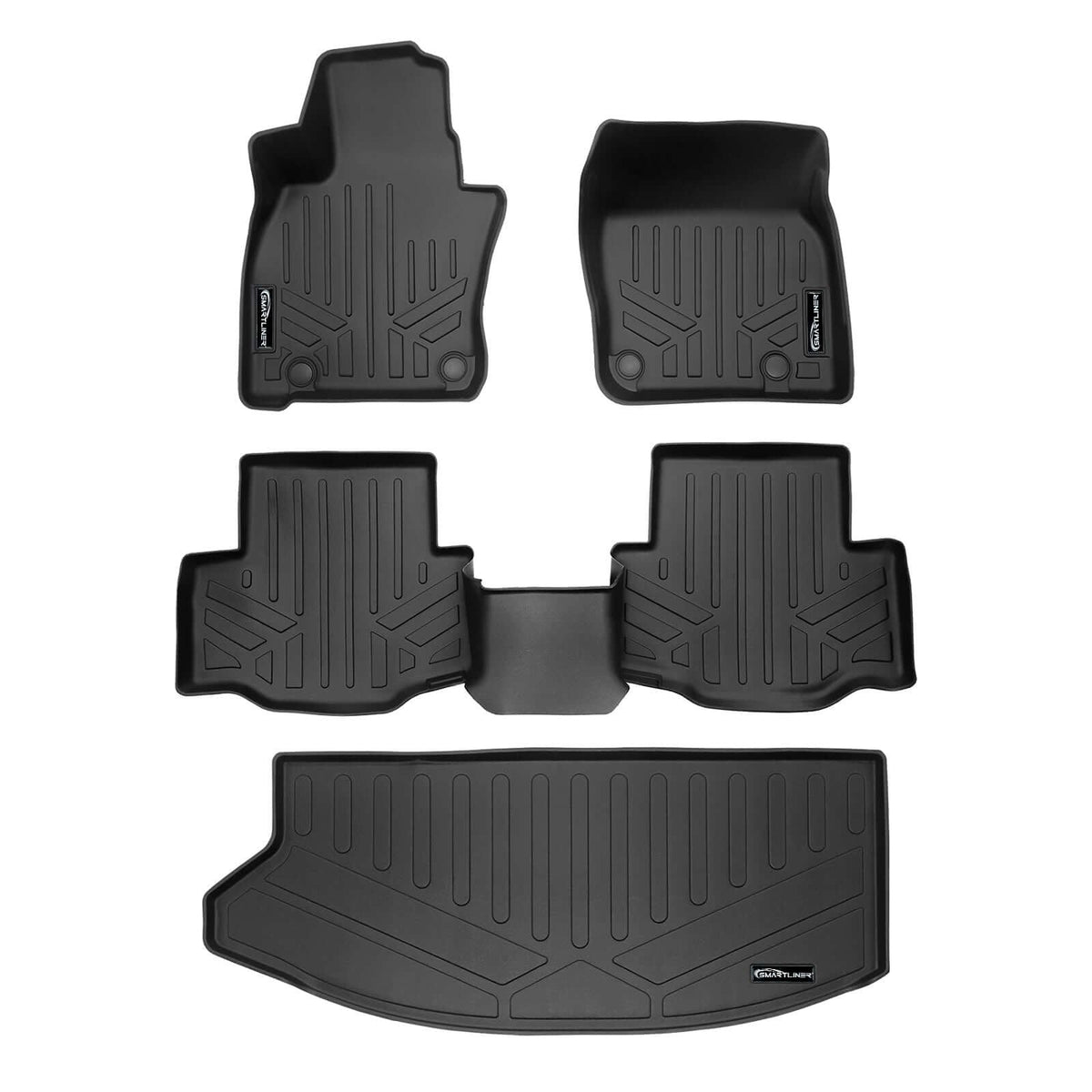 SMARTLINER Floor Liners for 2024-2026 Mazda CX-90 Plug-In Hybrid (Only Fits 2nd Row Bucket Seats With No Center Console)