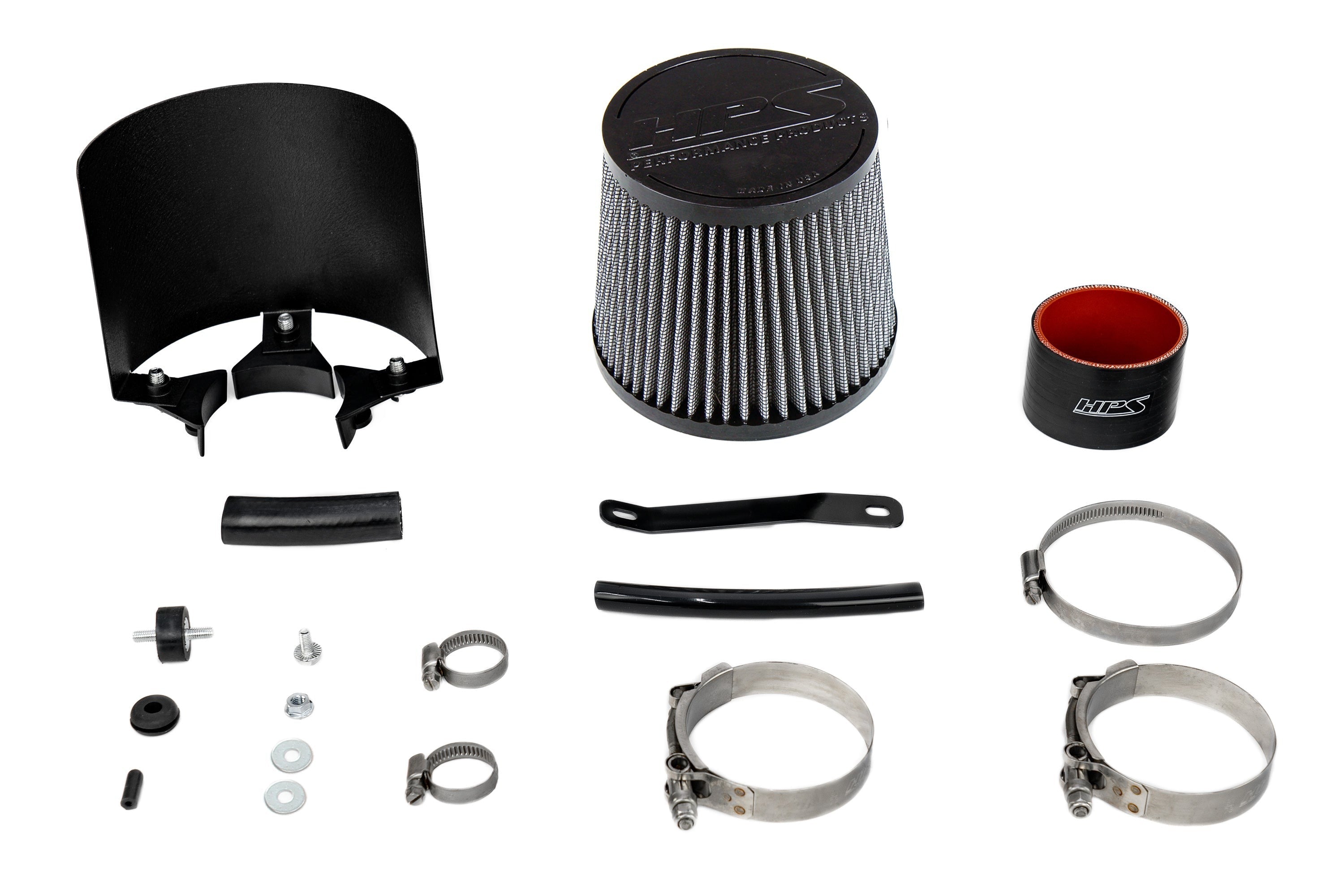 HPS Performance Air Intake Kit Acura 2002-2006 RSX Base 2.0L, Includes Heat Shield, 827-724