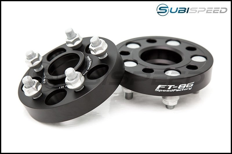 FT-86 SpeedFactory 5x100 to 5x114.3 25mm Forged Aluminum Wheel Adapters - Universal