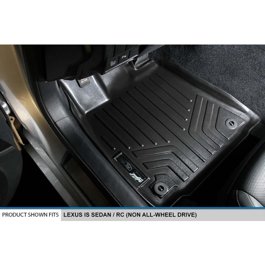 SMARTLINER Custom Fit Floor Liners For 2014-2026 Lexus IS Sedan RWD / 2015-2021 RC (Rear Wheel Drive Only)