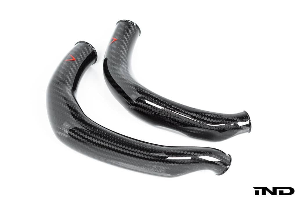 Eventuri BMW F8X M2C M3 M4 S55 Black Carbon Charge Pipe Set - Gloss