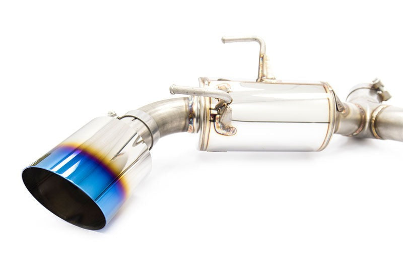 MXP Comp RS TI Tips Catback Exhaust System Blue Tips - 2013-2016 Scion FR-S / 2013-2024 Subaru BRZ / 2017-2024 Toyota GR86