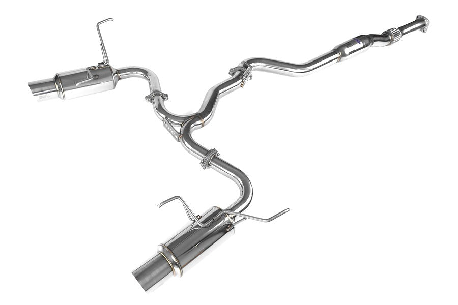 Invidia Dual N1 Resonated Exit Exhaust (Polished) - 2008-2014 Subaru WRX / STI (Sedan Only) / 2009-2014 Forester XT