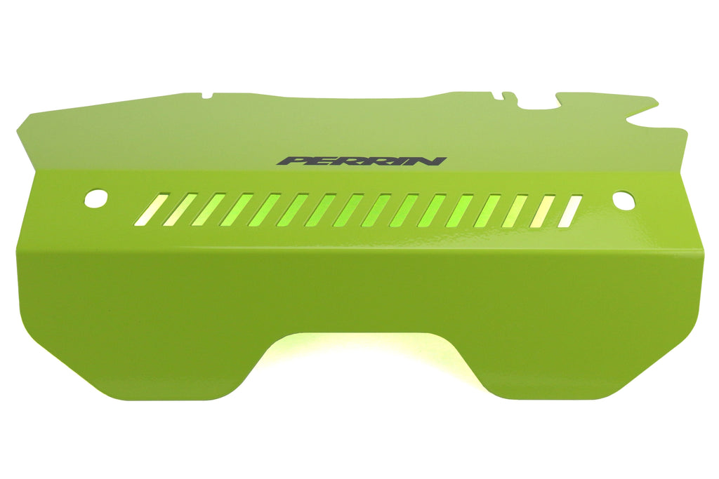 PERRIN Pulley Cover (Neon Yellow) - 2015-2021 Subaru WRX