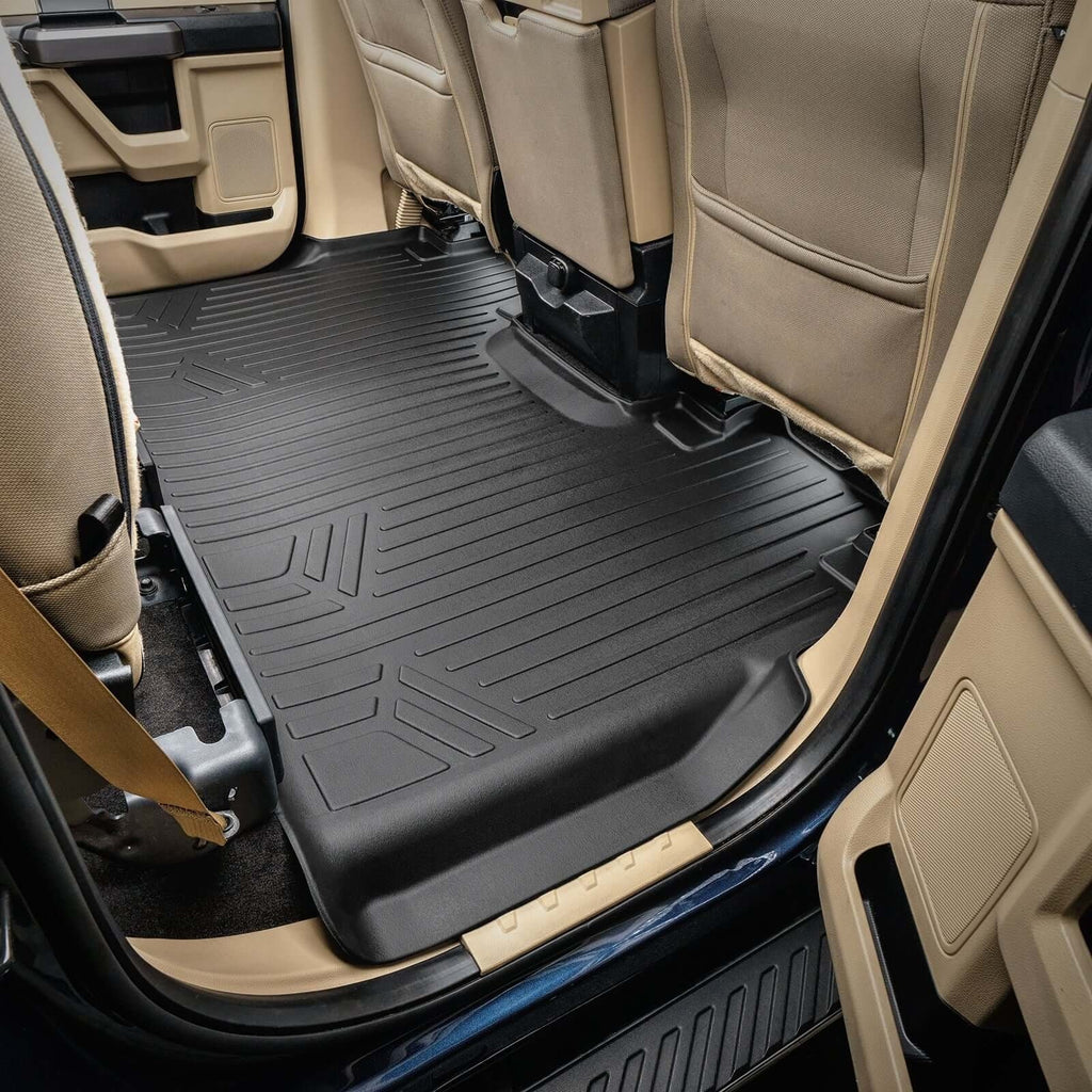 SmartCoverageTM Floor Liners For 2015-2026 Ford F-150 SuperCrew Cab (1st Row Bench) (No OTH and no 2nd Row Underseat Storage)