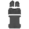 SmartCoverageTM Floor Liners For 2019 - 2024 Ram 1500 Crew Cab with Rear Underseat Storage Box