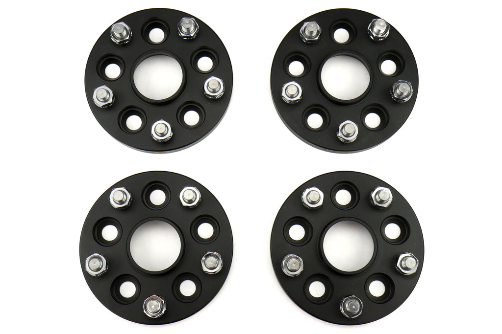 ISC Suspension 5x100 to 5x114 15mm Wheel Adapters Black - Subaru Models (inc. 2002-2014 WRX)
