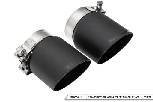 Porsche 718 Cayman / Boxster Valved Exhaust System -Slash Cut Single Wall Tips