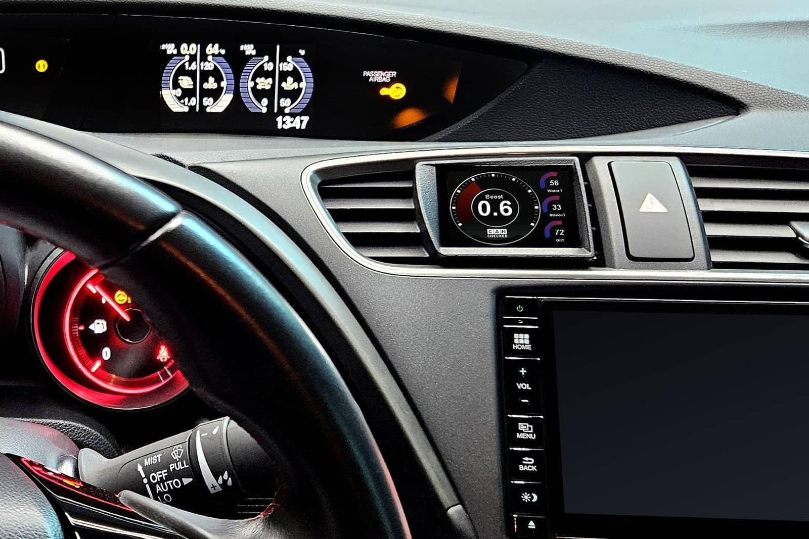 CANchecked Honda FK2 Civic MFD32 Multi Function Display | 3.2" Gen2 (LHD)