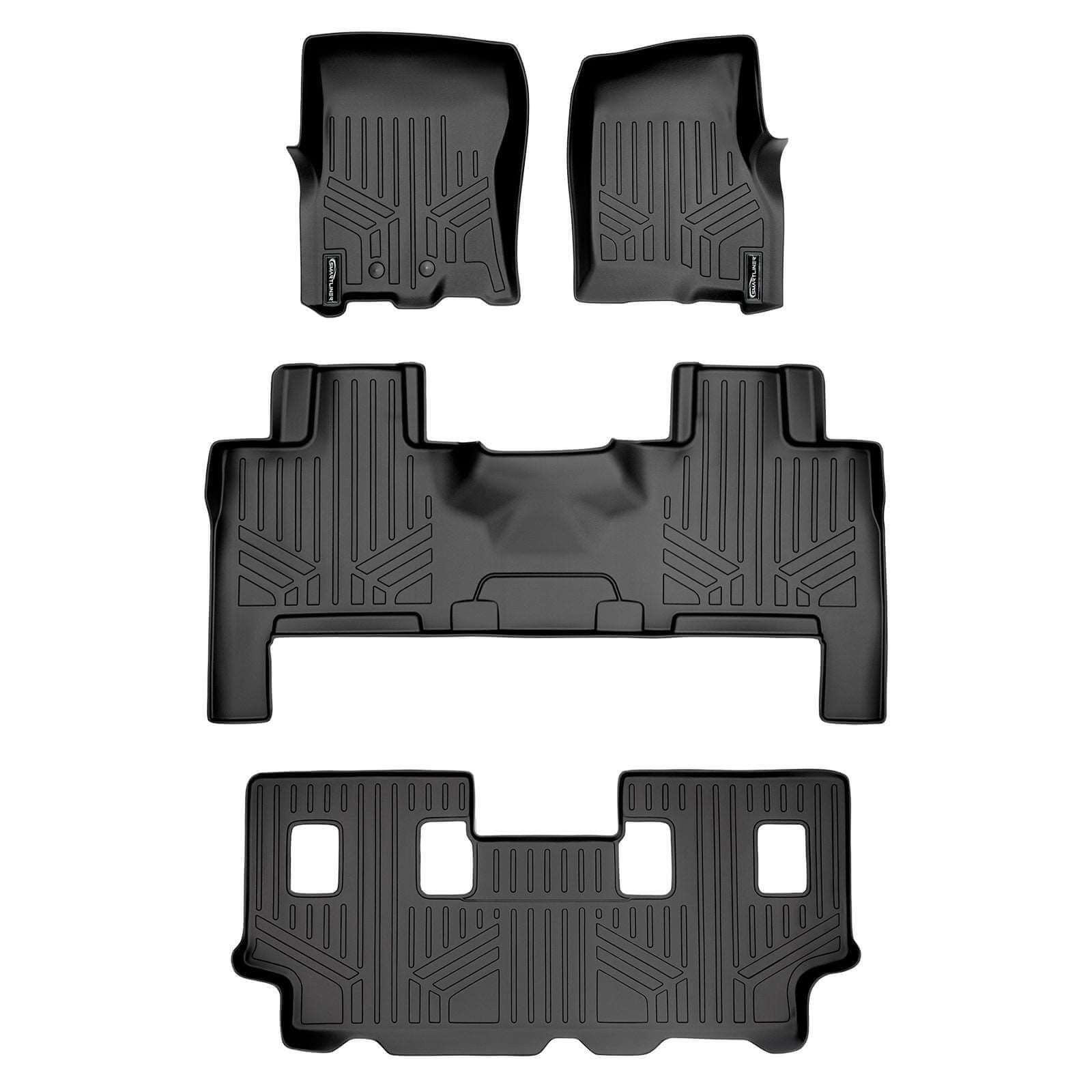 Smart TrimTM Floor Liners For 2011 - 2017 Ford Expedition EL/Lincoln Navigator ((2nd Row Bench) or Console)