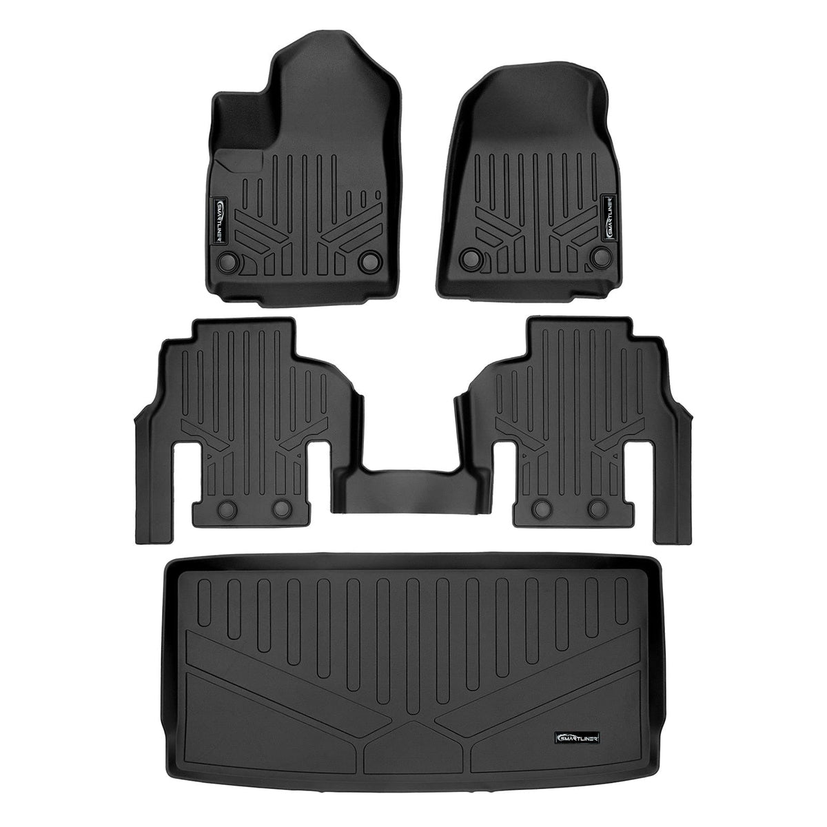 SMARTLINER Floor Liners for 2022-2025 Jeep Wagoneer (7 Passenger Model)