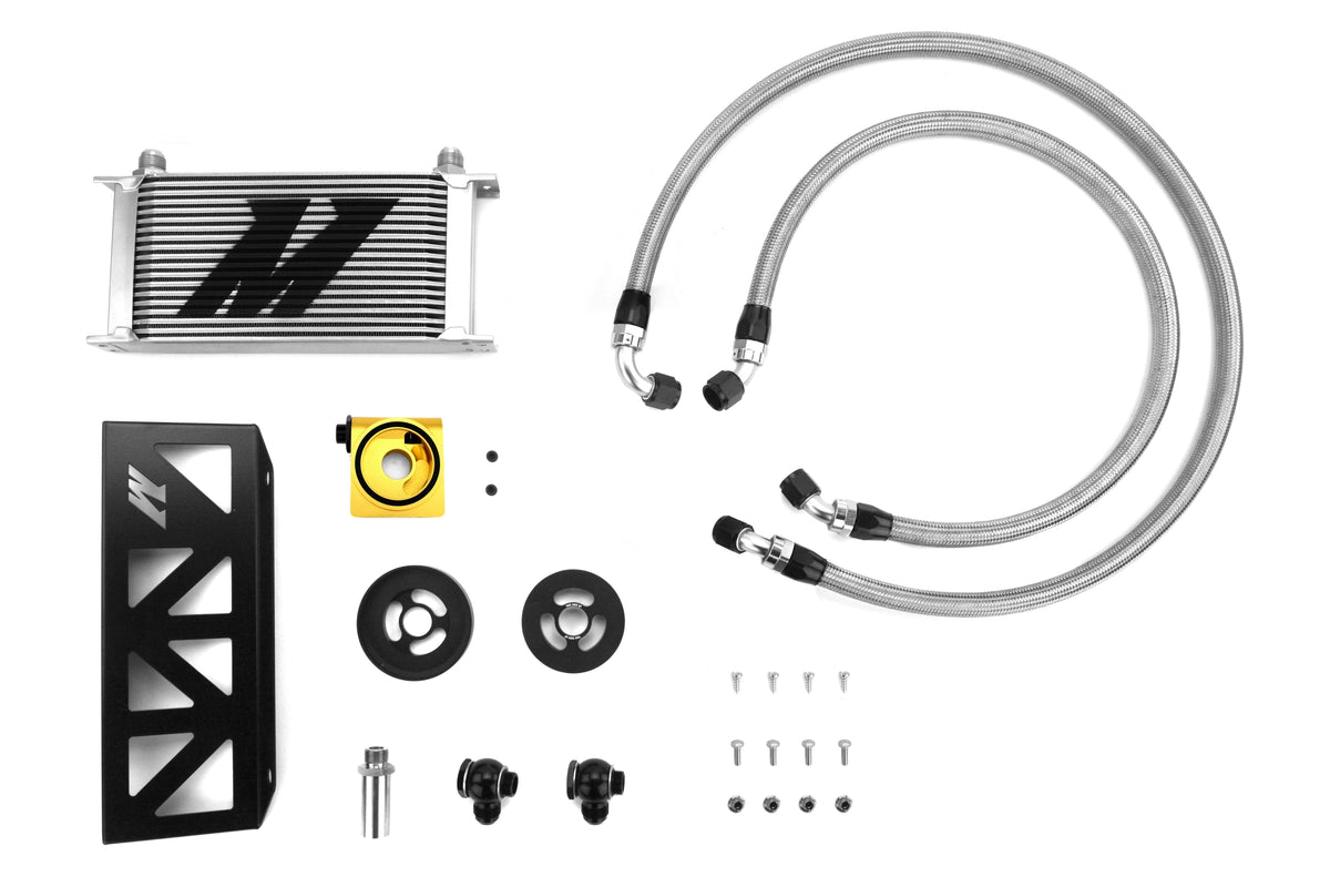 Mishimoto Silver Oil Cooler (TStat) - 2013+ FR-S / BRZ / 86
