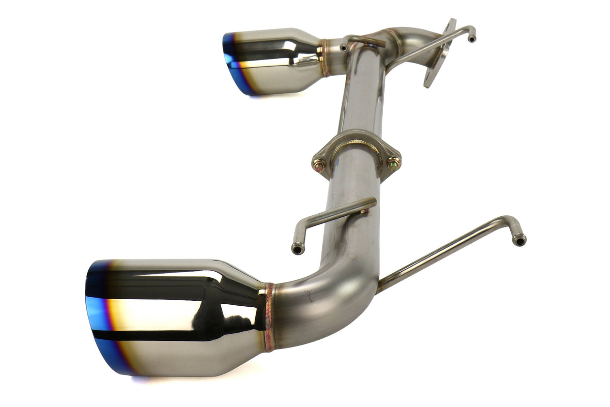 Remark Axle Back Exhaust Muffler Delete w/ Burnt Stainless Steel Double Wall Tips - 2013-2016 Scion FR-S / 2013-2016 Subaru BRZ