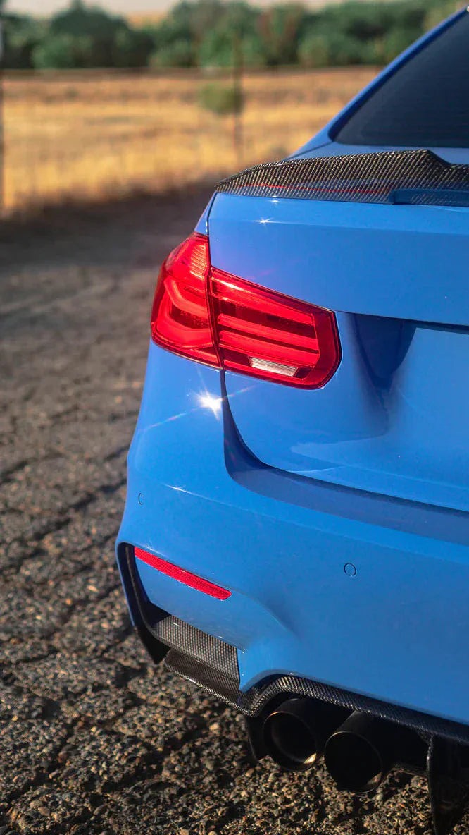 F8X Dry Carbon Fiber Rear Bumper Splitters