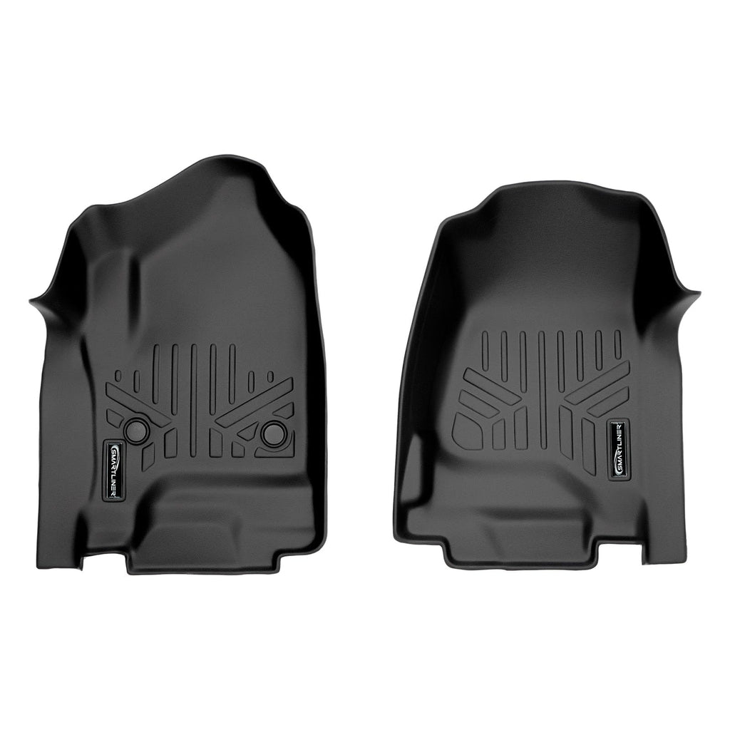SMARTLINER Floor Liners for 2019 Silverado 1500 LD/GMC Sierra 1500 LD Double Cab (NO Over the Hump Coverage)