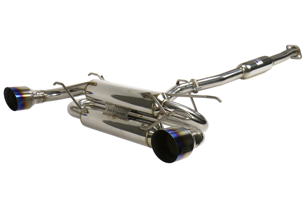 Invidia Gemini R400 Dual Tip Catback Exhaust - Titanium Tips - 2013-2021 Scion FR-S / Subaru BRZ / Toyota 86