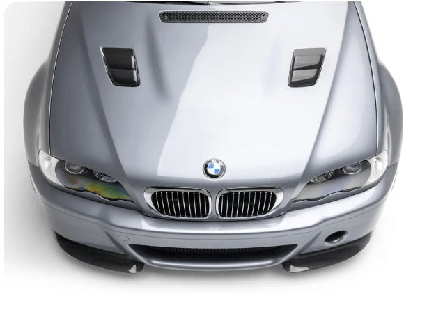 VORSTEINER BMW E46 M3 V-CSL Aero Rear Diffuser Carbon Fiber PP 1x1 Glossy