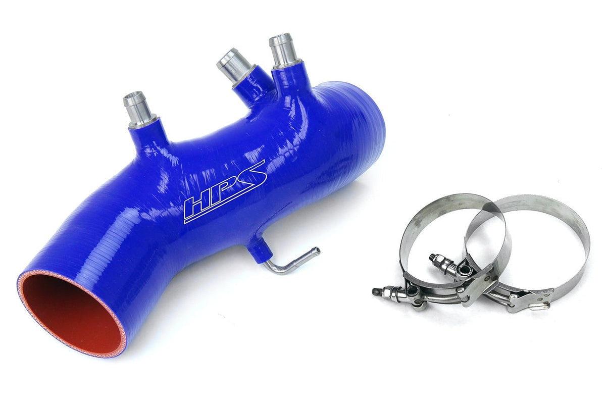 HPS Silicone Air Intake Kit Post MAF Hose 1986-1992 Toyota Supra 7MGTE Turbo, Black, 87-17882-BLK