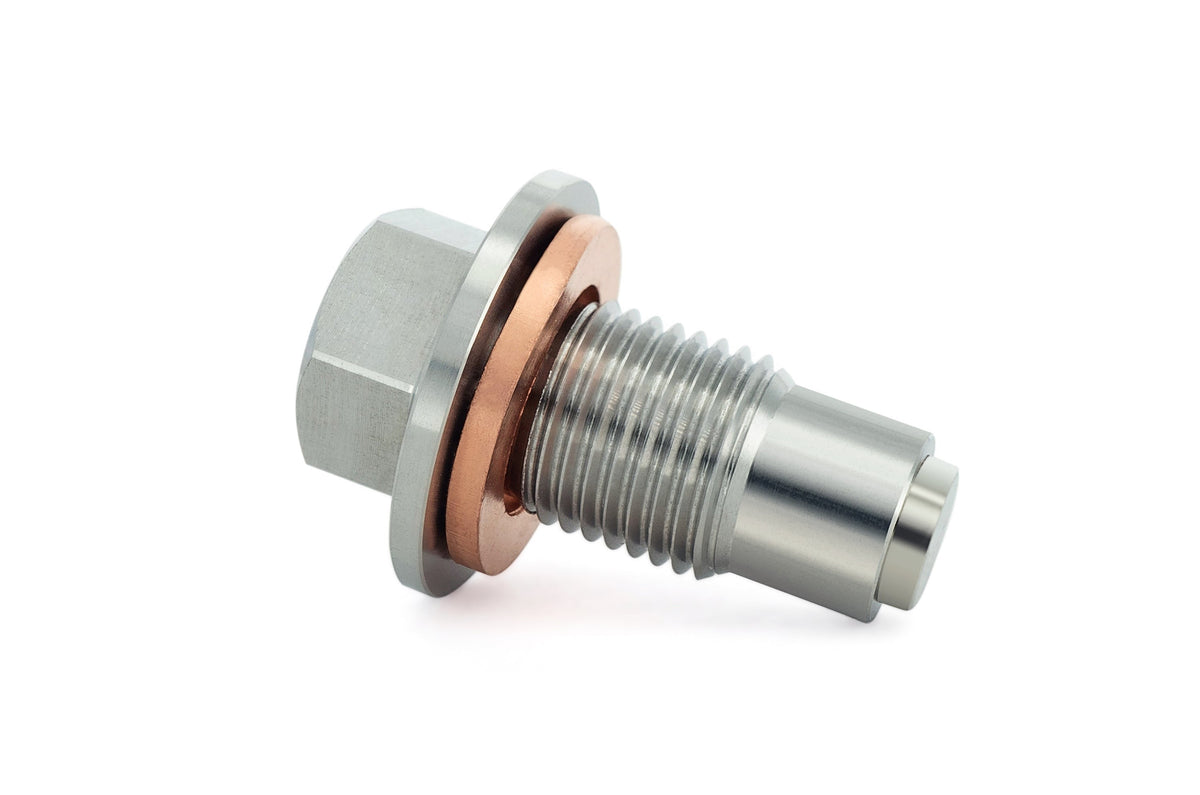 HPS Performance Stainless Steel Magnetic Oil Drain Plug Bolt for Pontiac