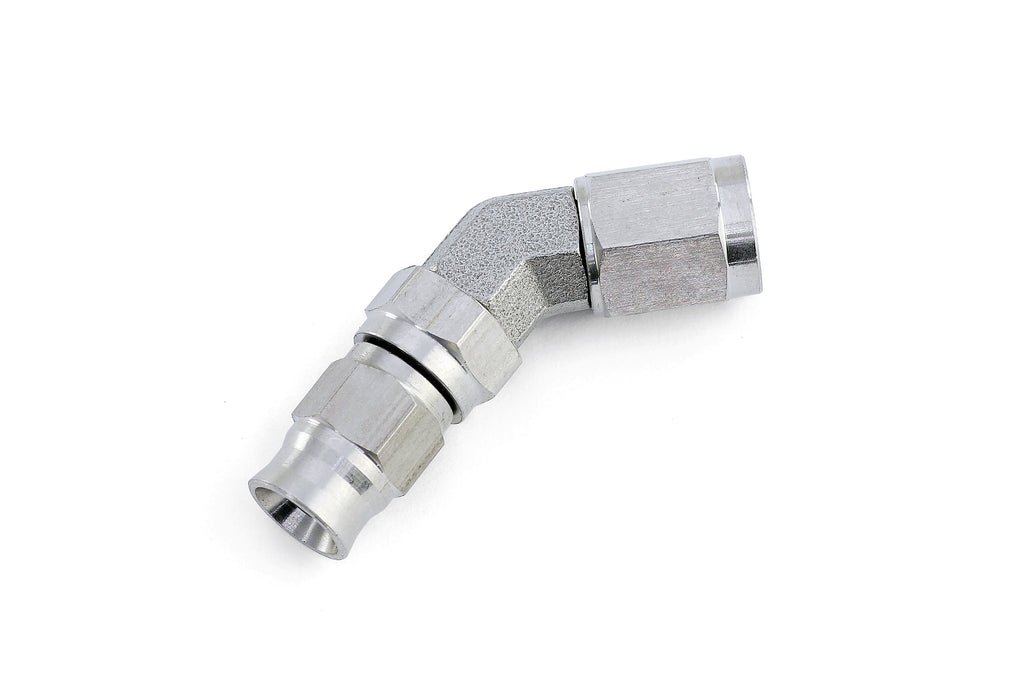 HPS Performance Compression Teflon Hose End to AN Female for PTFE Hose, Stainless Steel