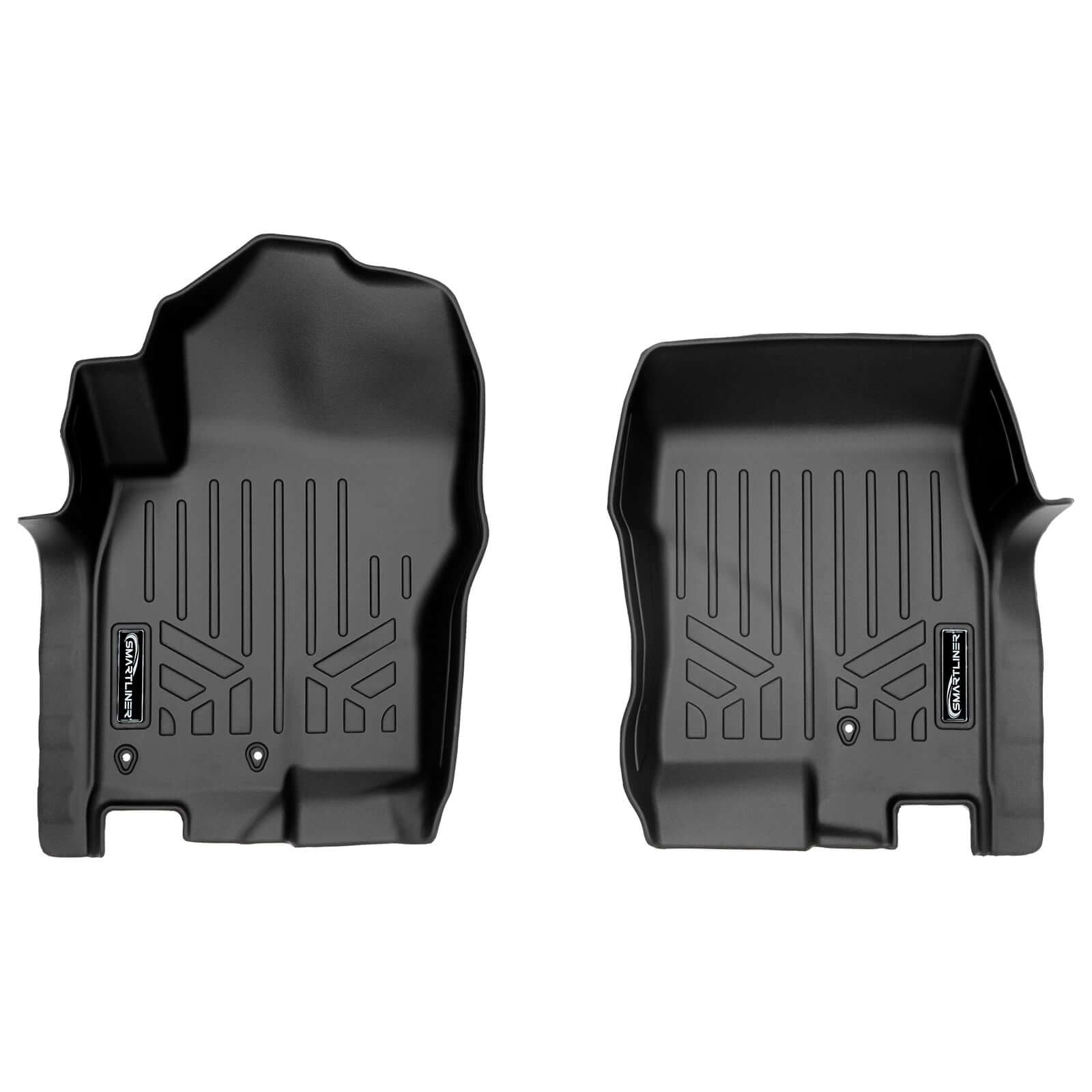 SmartCoverageTM Floor Liners For 2008-2021 Nissan Frontier Crew Cab with Dual Drivers Side Floor Posts