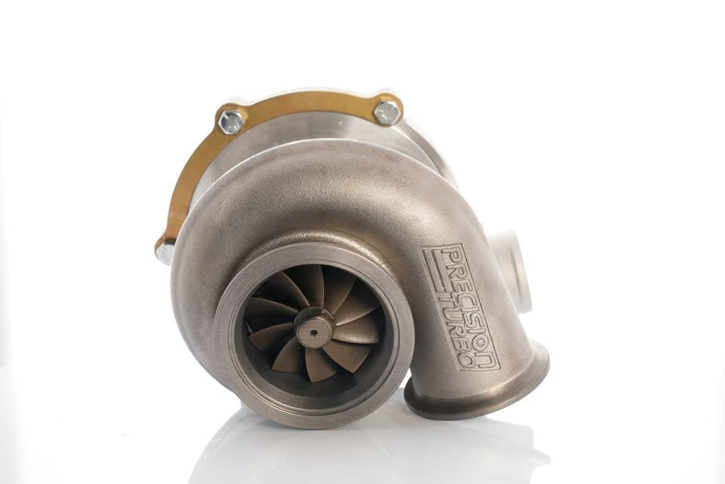 Precision Turbo & Engine GEN1 PT6262 JB E CC W/ T4 DIVIDED INLET/V-BAND DISCHARGE .70 A/R