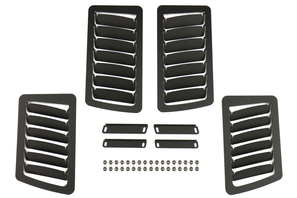 Verus Engineering Slanted Hood Louver Kit Black - 2013-2021 Scion FR-S / Subaru BRZ / Toyota 86