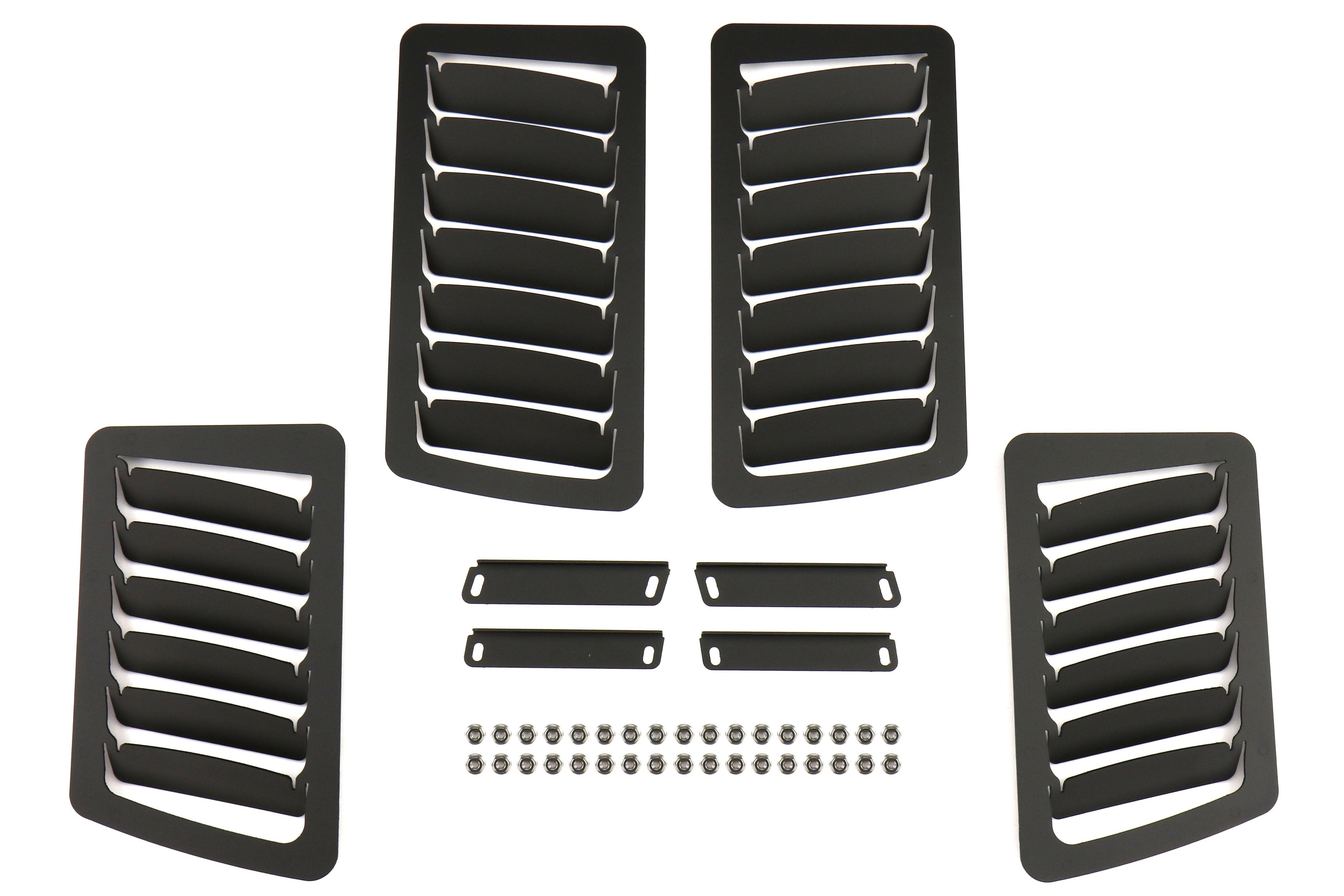 Verus Engineering Slanted Hood Louver Kit Black - 2013-2021 Scion FR-S / Subaru BRZ / Toyota 86