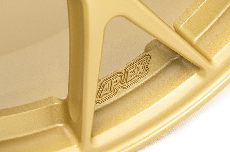 Apex Race Parts EC-7R Forged Satin Gold 18x9.5 +40 5x100 (Single Wheel) - 2013-2024 Subaru BRZ / Scion FR-S / Toyota GR86 / 2014-2018 Subaru Forester