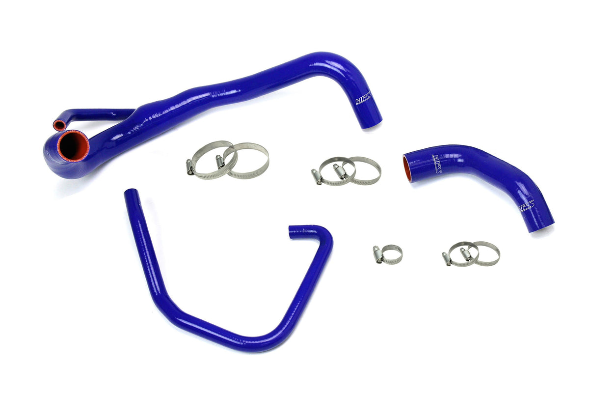 HPS Silicone Radiator and Oil Cooler Coolant Hose Kit 2011-2018 Dodge Charger Pursuit 5.7L V8, Blue, 57-1646R-BLUE