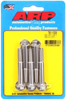 ARP M8 x 1.25 x 55 Hex SS Bolts (Set of 5)