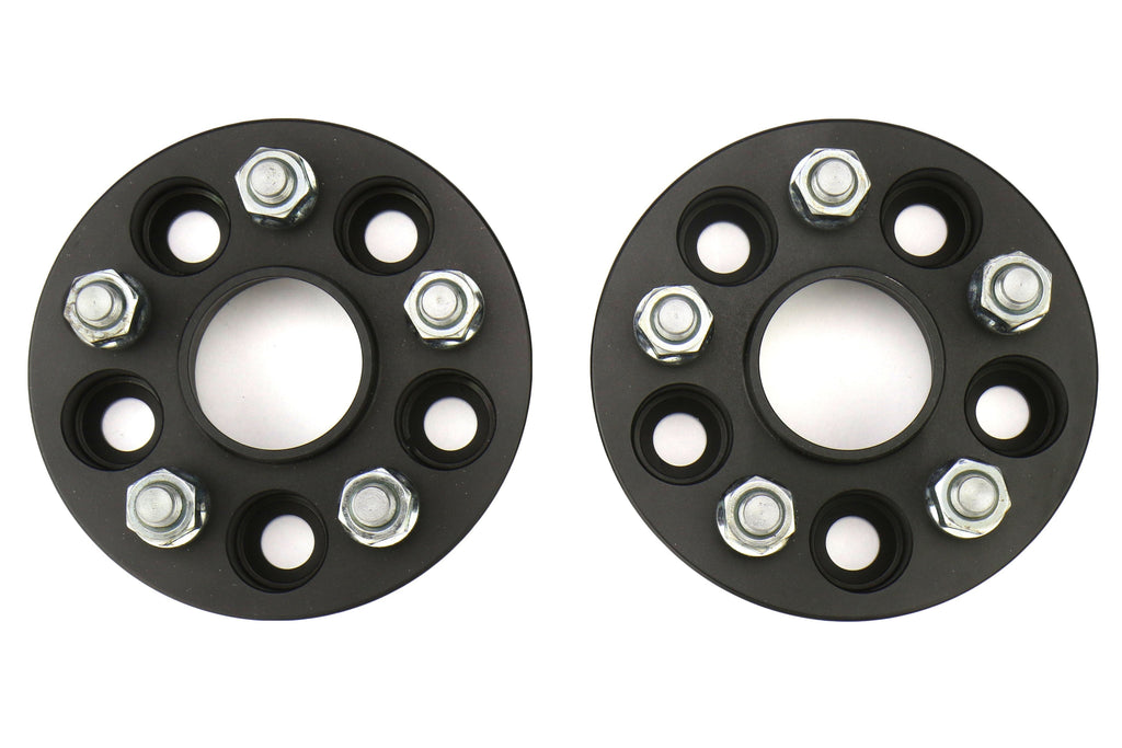 ISC Suspension Wheel Spacers 5x100 25mm Black Pair - Subaru Models (inc. 2002-2014 WRX
