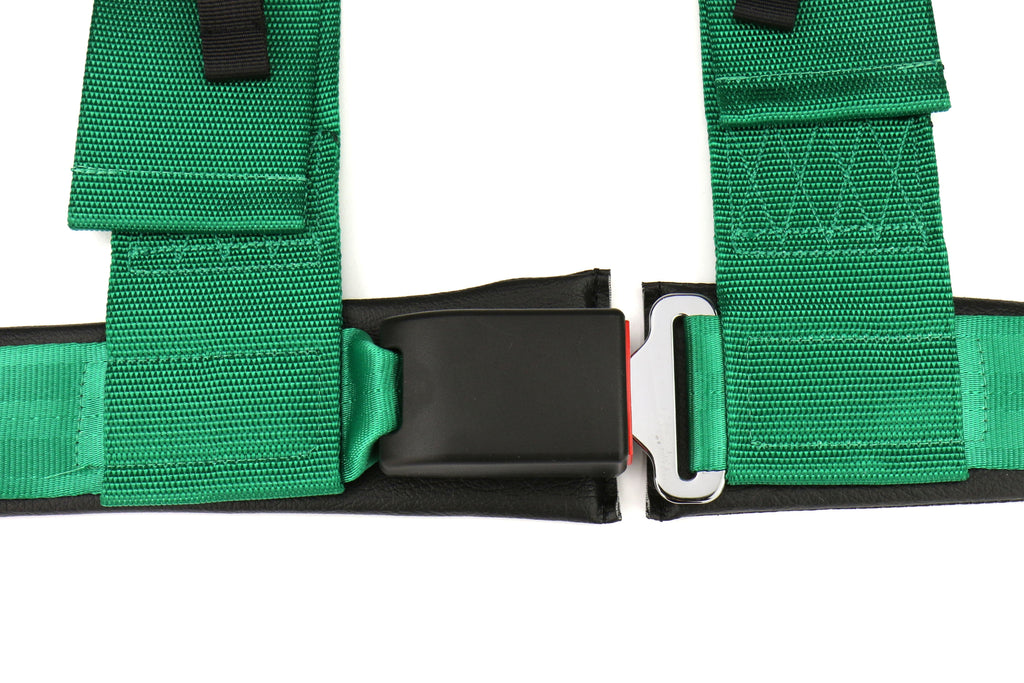 Takata 4 point Street Belt 3" w/ ASM (Green) - Universal