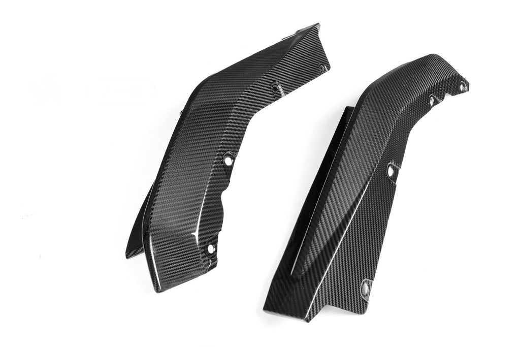 G8X Dry Carbon Fiber Rear OEM Style Replacement Bumper Splitters