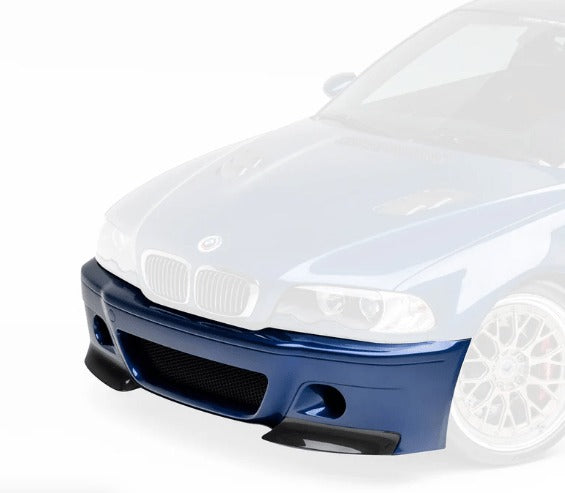 VORSTEINER BMW E46 M3 V20 Aero Front Bumper With 2 Piece Splitter Carbon Fiber PP 1x1 Glossy