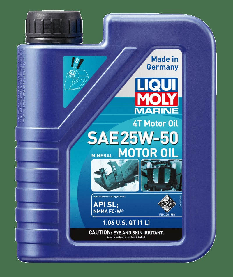 LIQUI MOLY 1L Marine 4T Motor Oil SAE 25W50