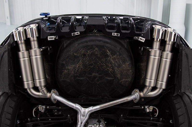 CP-E Austenite Axle Back Quad Mufflers 4in Titan Tips - 2015-2021 Subaru WRX / STI
