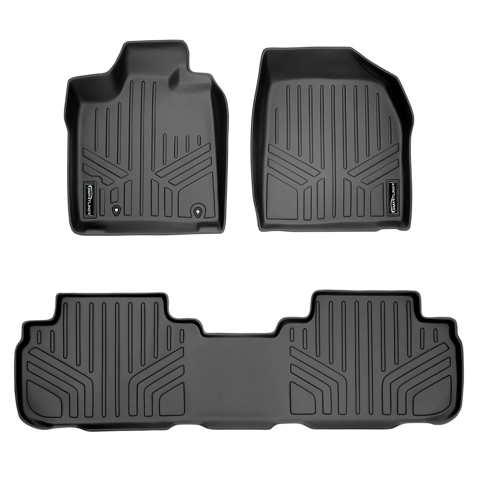 SMARTLINER Custom Fit Floor Liners For 2008-2013 Toyota Highlander (Hybrid Only)