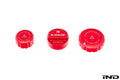 Goldenwrench Blackline Performance BMW M Car (S63 / S68) Engine Cap Cover Set - Edition Red