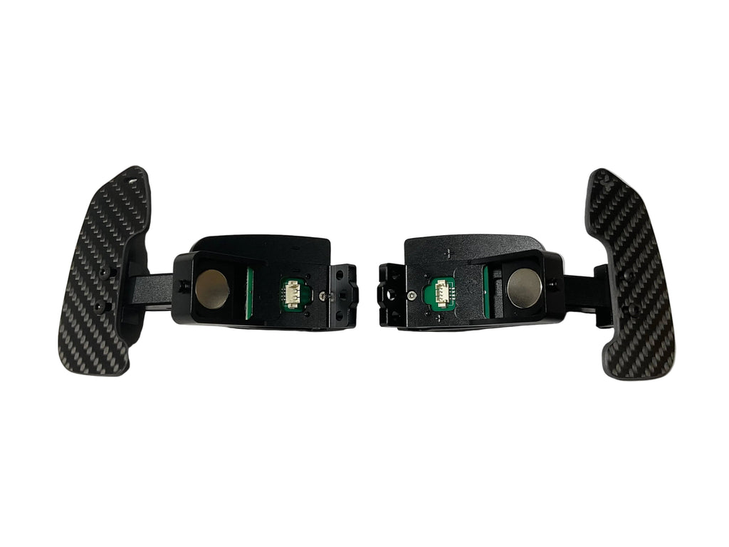 Kies Motorsports Porsche 992 Aluminum Alloy (Black) w/ Carbon Fiber Option Magnetic Paddle Shifters